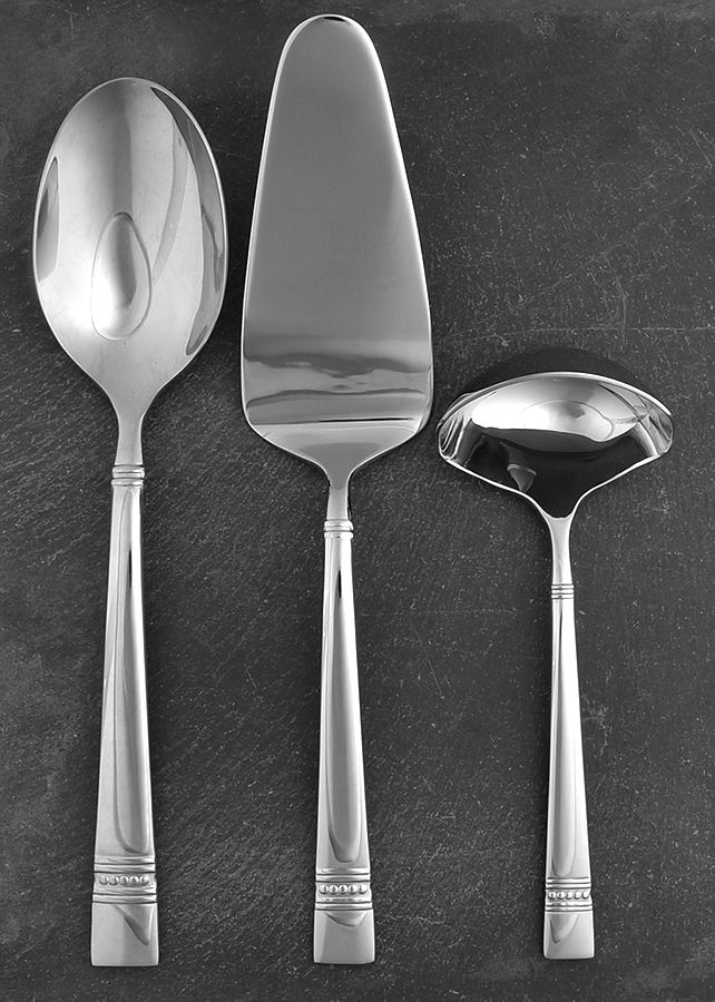 Le Pois (Stainless) 3 Piece Completer Set by Reed & Barton-1