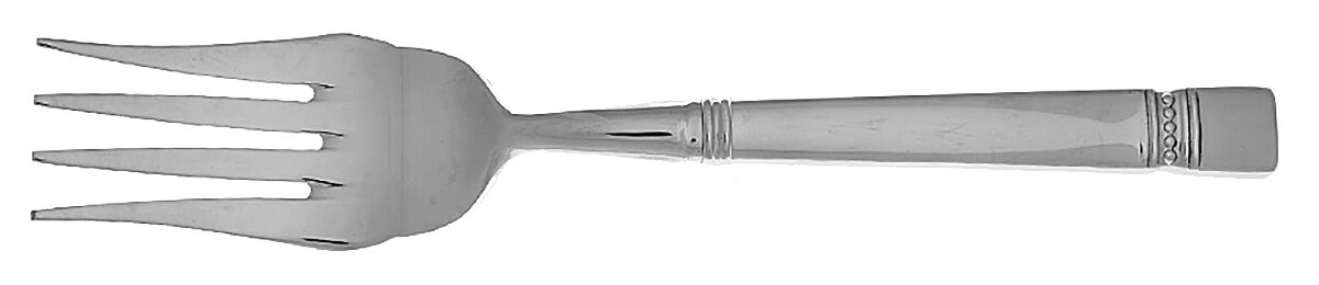Le Pois (Stainless) Cold Meat Fork Large, Stainless Tines HC by Reed & Barton-1