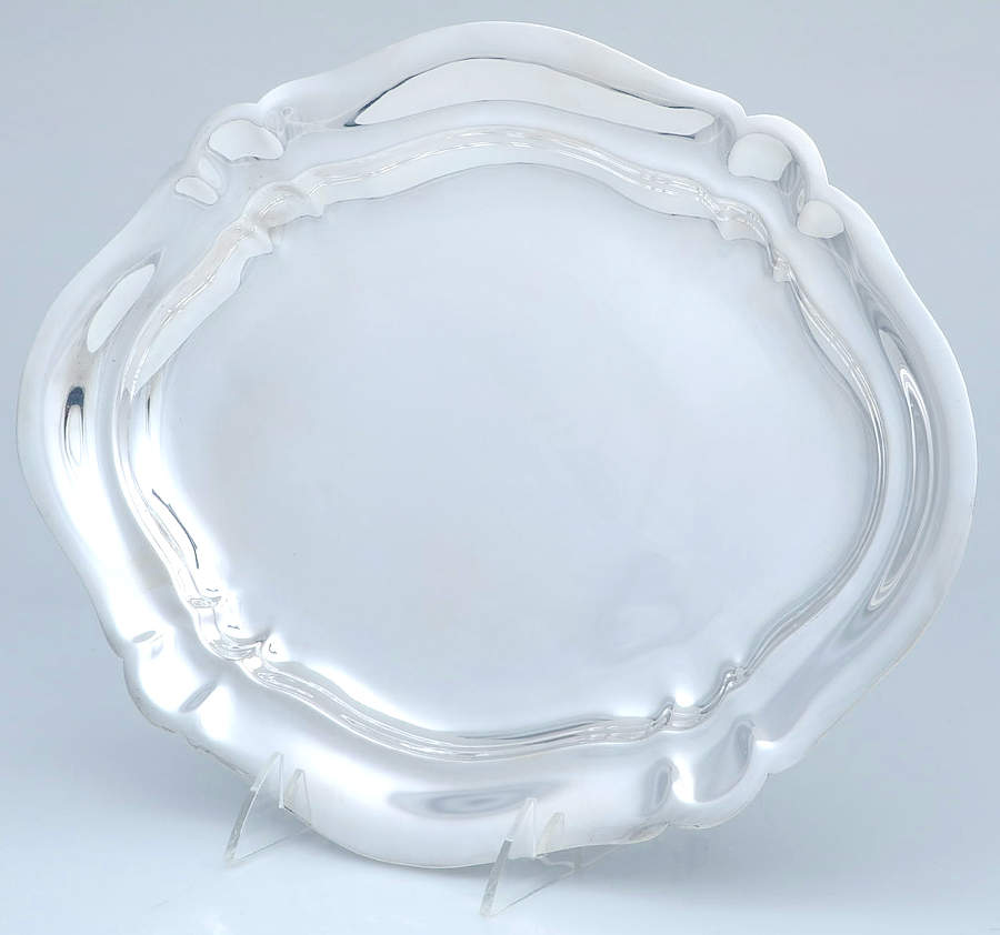 601 (Sterling, Hollowware) 13" Oval Serving Platter by Reed & Barton-1