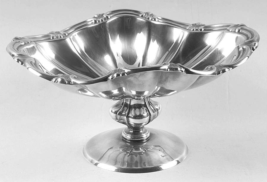 162 (Silverplate, Hollowware) Round Compote (Height X Width) by Reed & Barton-1