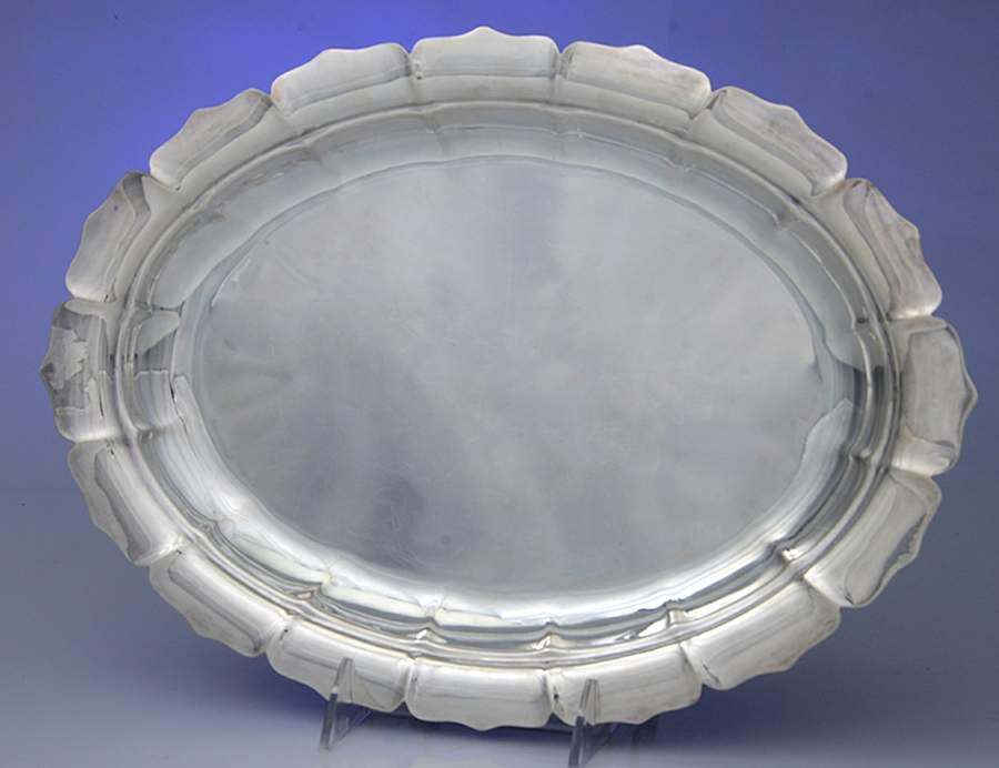 5701 (Silverplate, Hollowware) 14" Oval Serving Platter by Reed & Barton-1