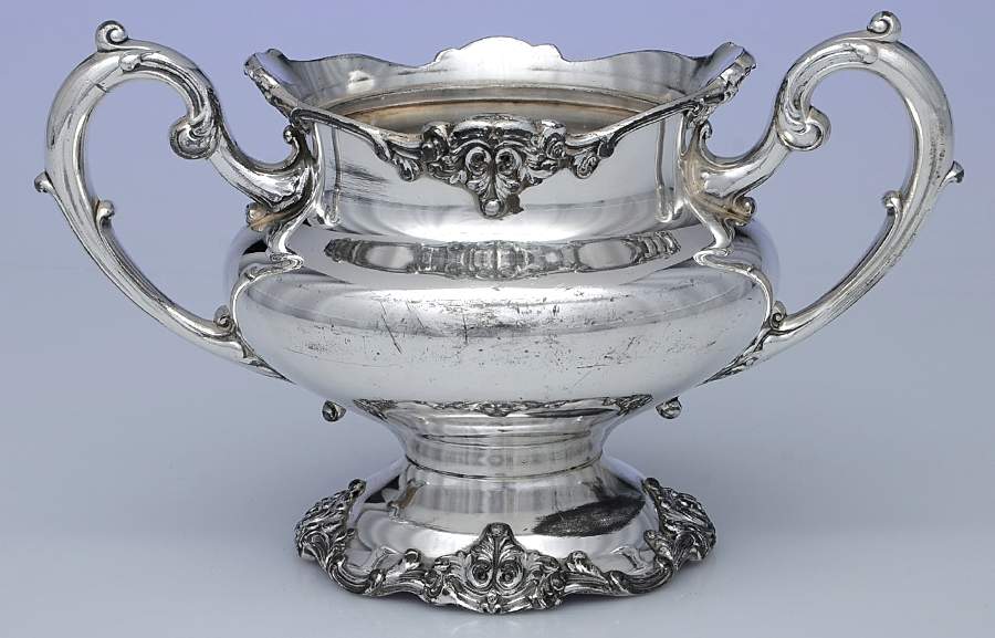 3700 (Silverplate, Hollowware) Sugar Bowl No Lid by Reed & Barton-1