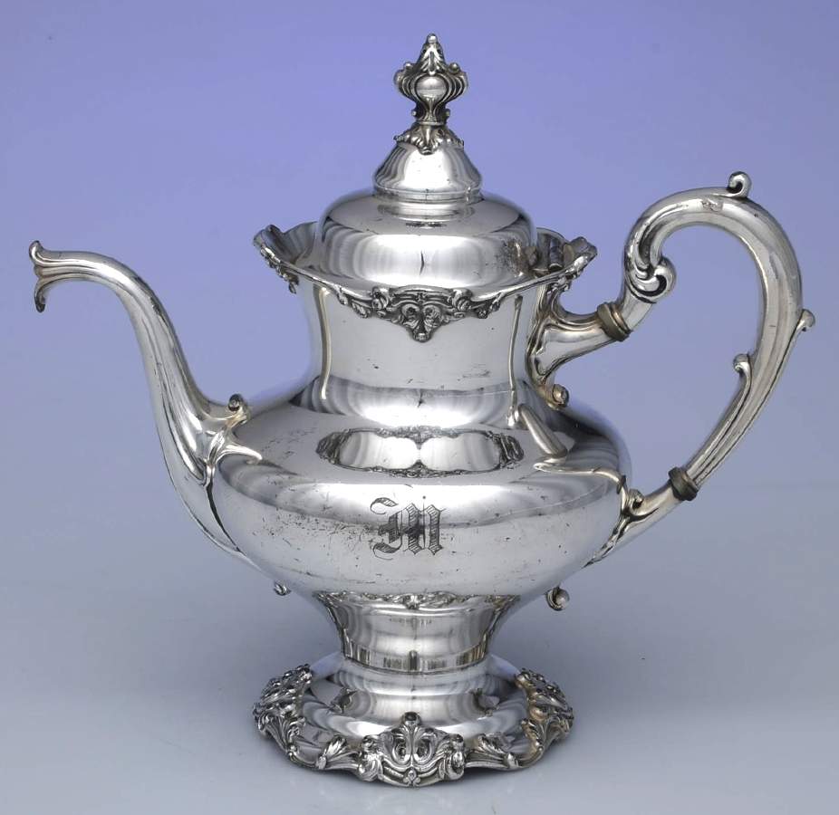 3700 (Silverplate, Hollowware) Silverplate Teapot by Reed & Barton-1