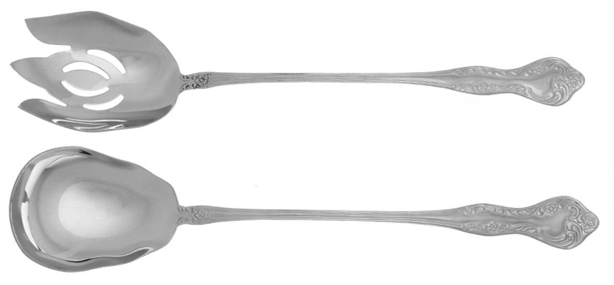 Wisteria (Stainless) (2 Pc) Solid Salad Set by Reed & Barton-1