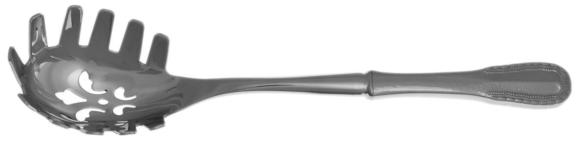 Merletto (Stainless) Pasta Server with Stainless Bowl HC by Ricci (Argentieri)-1