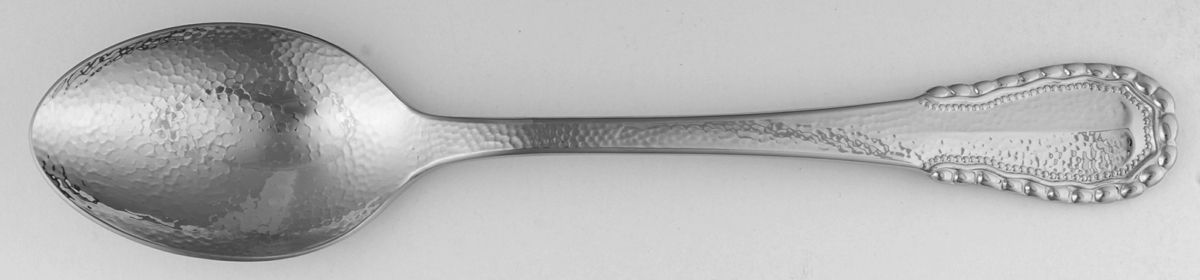 Merletto (Stainless) Solid Serving Spoon by Ricci (Argentieri)-1