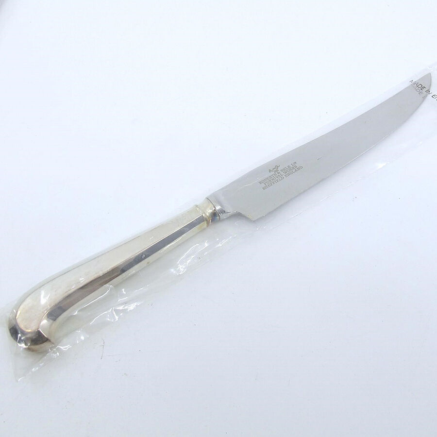 Queen Anne (Silverplate) Individual Steak Knife Hollow Handle by Roberts & Belk-1