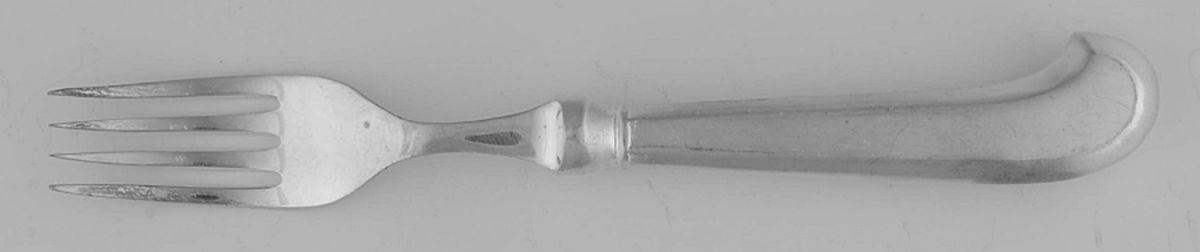 Queen Anne (Silverplate) Individual Hollow Fish Fork w/Silverplate Tines by Roberts & Belk-1