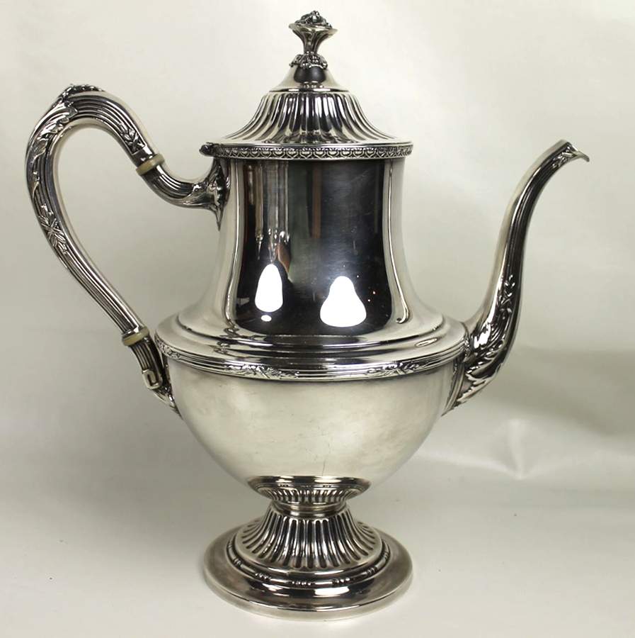 4020 (Silverplate, Hollowware) Silverplate Coffee Pot by Reed & Barton-1