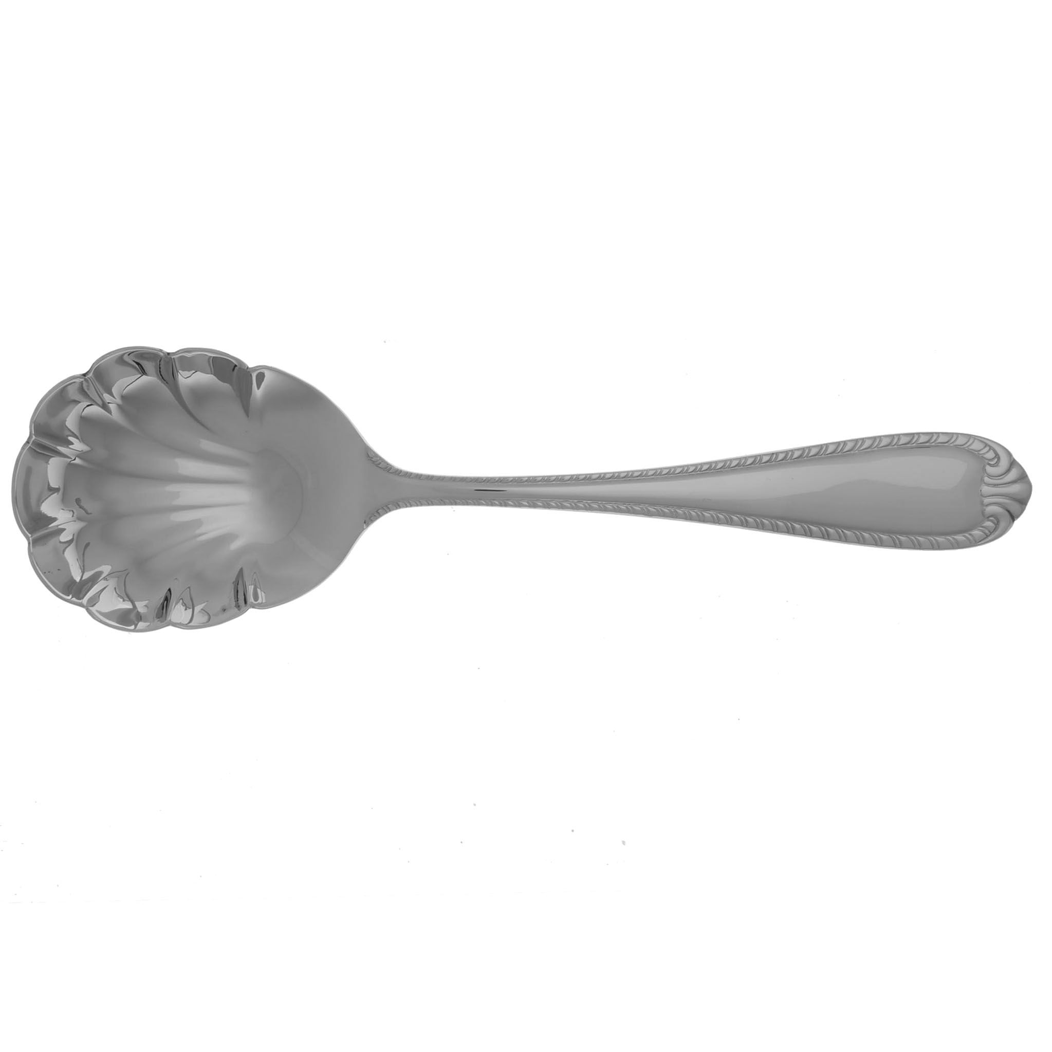 Domain (Stainless) Solid Shell Casserole Spoon by Reed & Barton-1