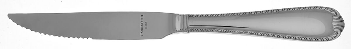 Domain (Stainless) Steak Knife Individual Hollow, Serrate HC by Reed & Barton-1