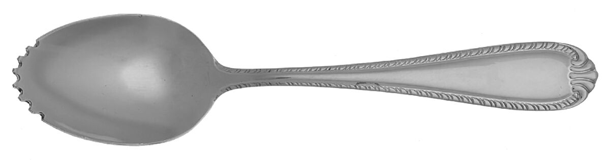 Domain (Stainless) Fruit/Orange Spoon Individual, Serrated Bowl HC by Reed & Barton-1