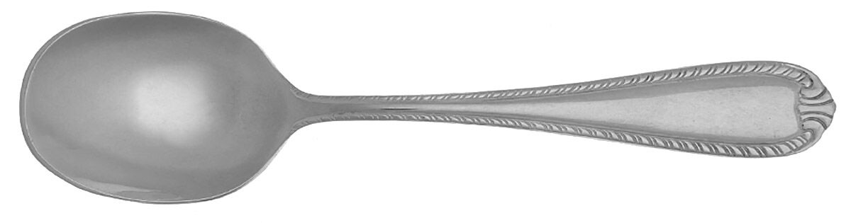 Domain (Stainless) Round Bowl Soup Spoon (Cream Soup) HC by Reed & Barton-1
