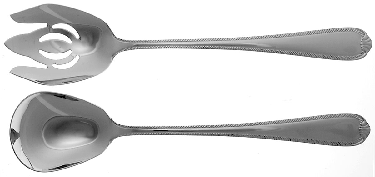 Domain (Stainless) Solid Oversized Serving Salad Set by Reed & Barton-1