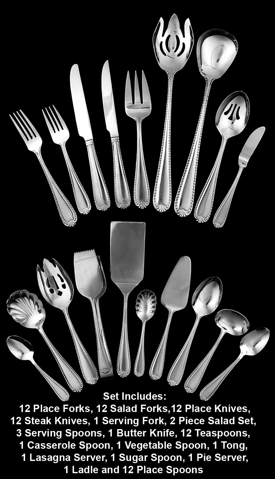 Domain (Stainless) 86 Piece Set by Reed & Barton-1