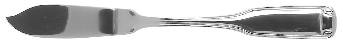 Silver Scroll (Stainless) Flat Handle Master Butter Knife by Reed & Barton-1