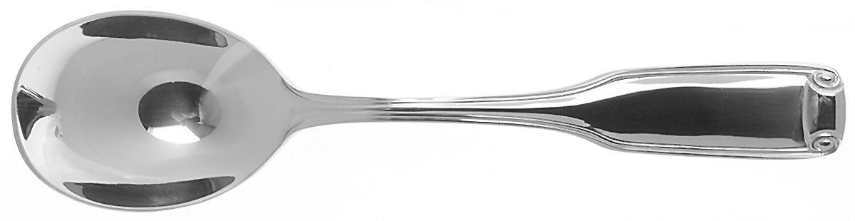 Silver Scroll (Stainless) Sugar Spoon by Reed & Barton-1
