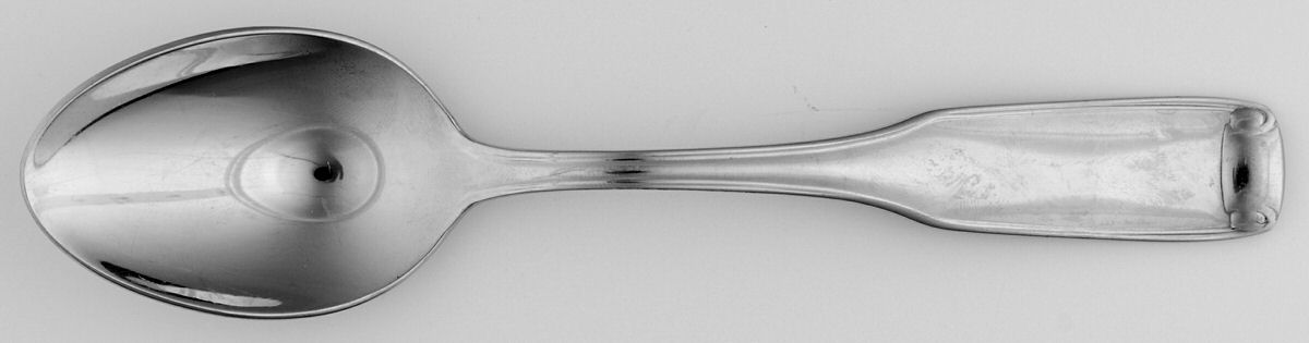 Silver Scroll (Stainless) Place/Oval Soup Spoon by Reed & Barton-1