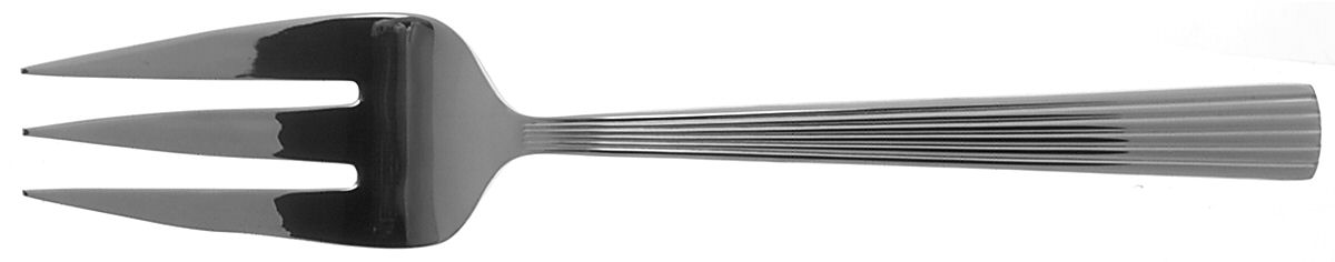 Silver Creek (Stainless) Medium Solid Cold Meat Serving Fork by Reed & Barton-1