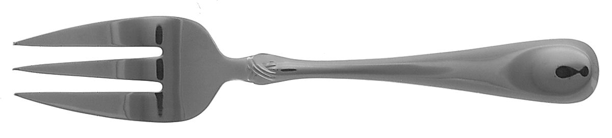 Colburn (Stainless) Large Solid Cold Meat Serving Fork by Reed & Barton-1