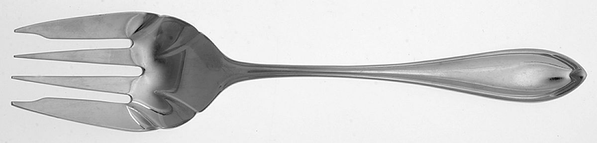 RTR24 (Stainless) Medium Solid Cold Meat Serving Fork by Retroneu-1
