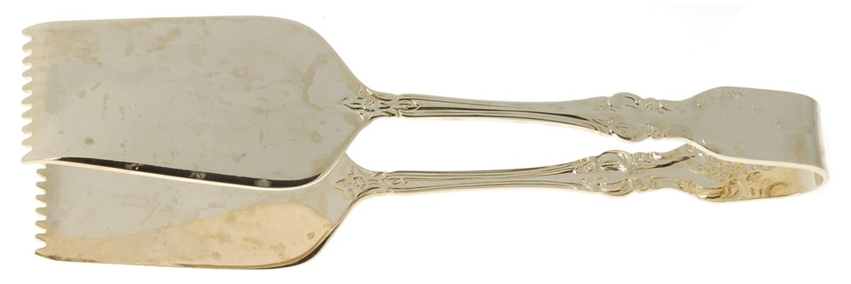 RXV2-Gold Electroplate 1-Piece Salad Tongs by RSVP Flatware-1