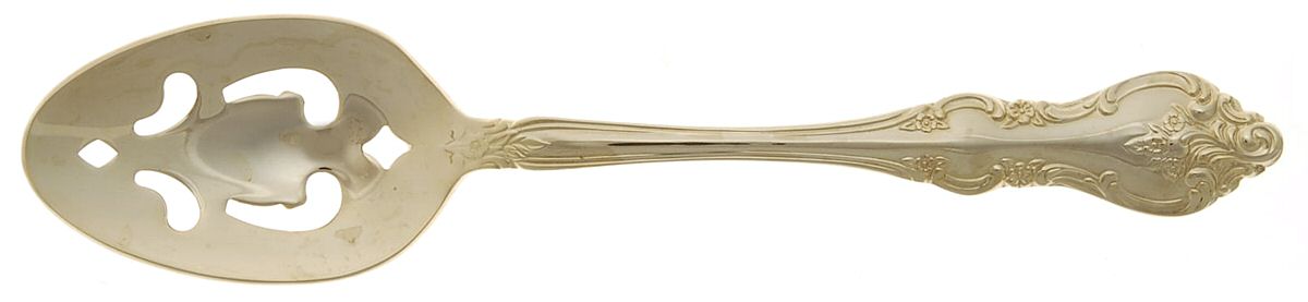 RXV2-Gold Electroplate Pierced Tablespoon (Serving Spoon) by RSVP Flatware-1