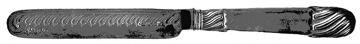 RBL18 (Silverplate) Blunt Hollow Knife by Roberts & Belk-1