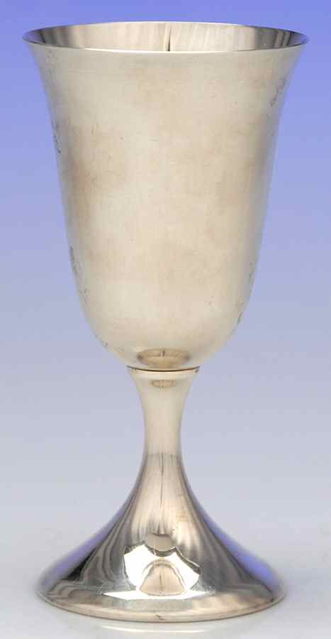 X117 (Sterling, Hollowware) Water Goblet by Reed & Barton-1
