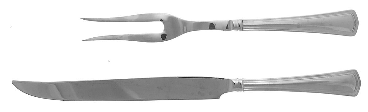 Walden (Stainless) Large 2-Piece Roast Carving Set w/Stainless Blade by Reed & Barton-1
