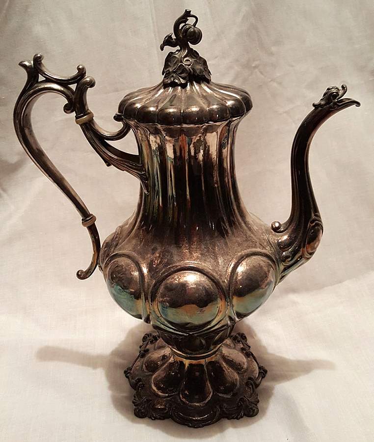 1919 (Silverplate, Hollowware) Silverplate Coffee Pot by Reed & Barton-1
