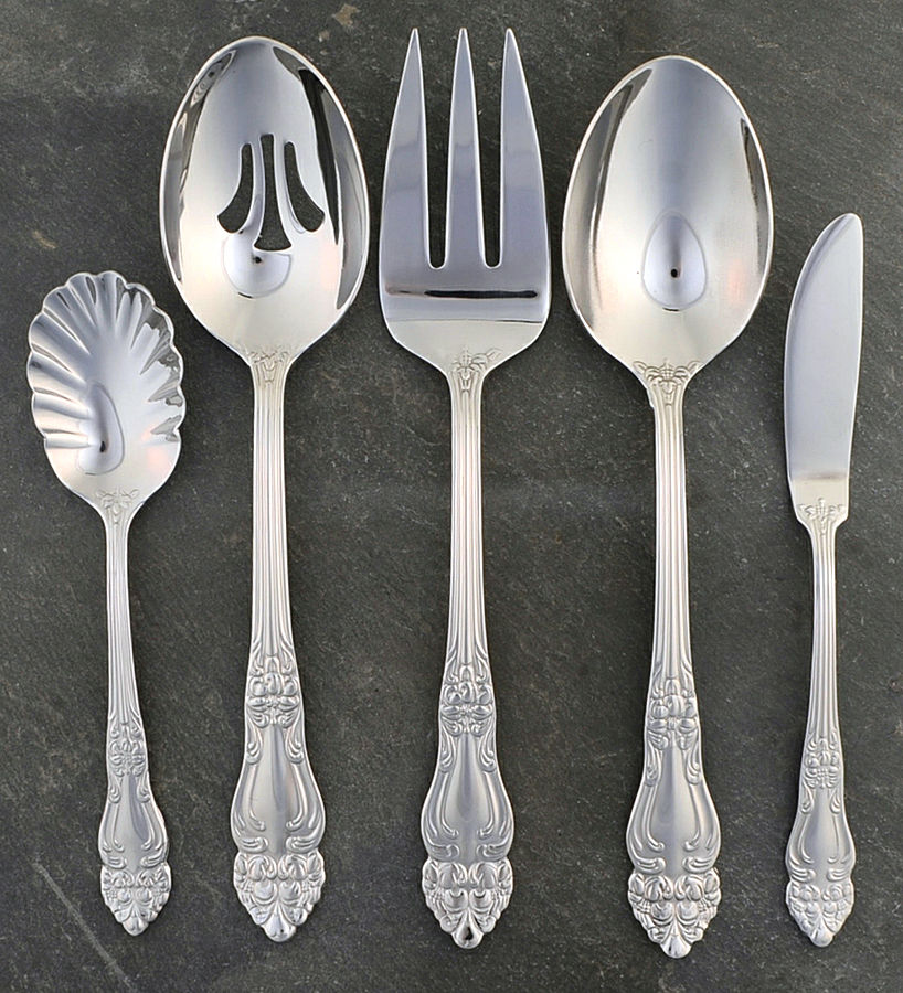 Haversham (Stainless) 5 Piece Hostess Set by Reed & Barton-1