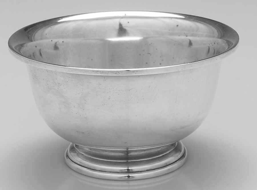 75E (Sterling, Hollowware) 5" Paul Revere Bowl by Richard Dimes Co-1