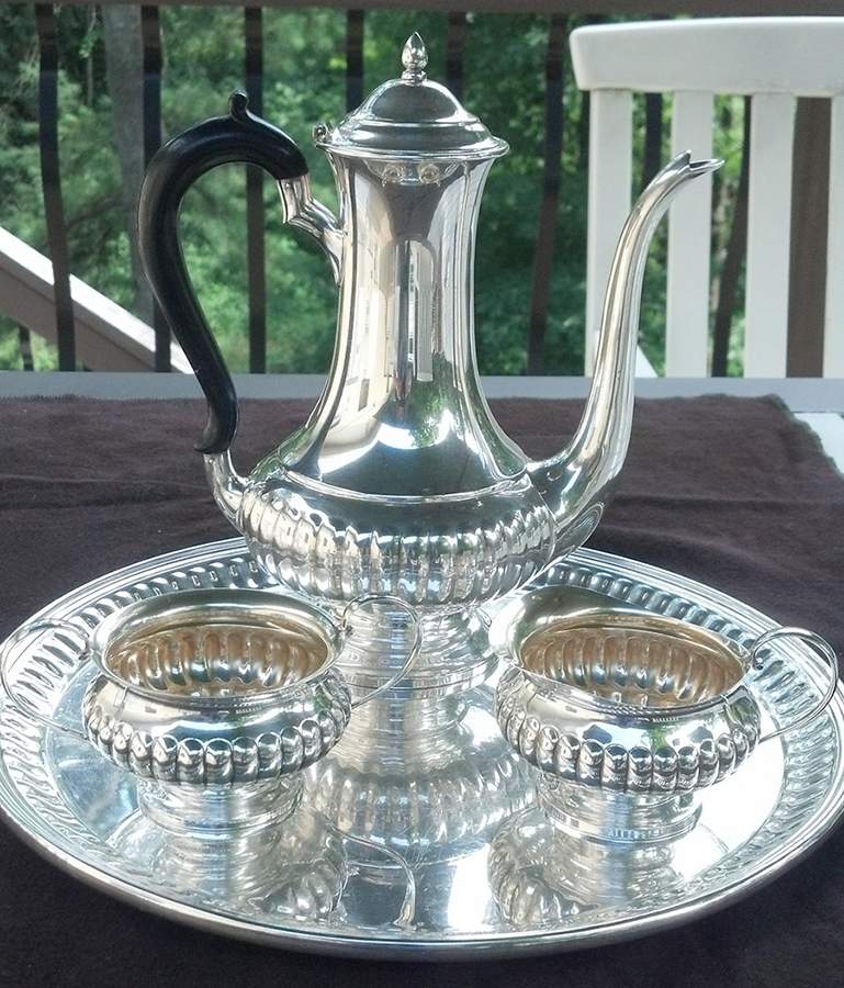 X394 (Sterling, Hollowware) Mini Coffee Pot by Reed & Barton-1