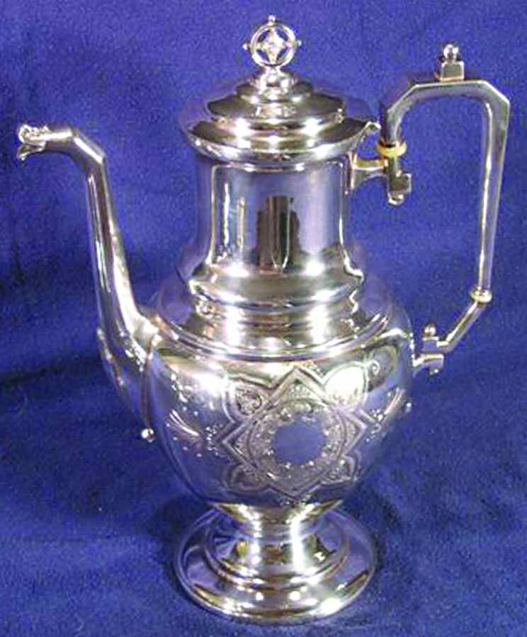 2125 (Silverplate, Hollowware) Silverplate Coffee Pot by Reed & Barton-1