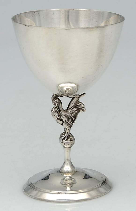 X55 (Sterling, Hollowware) Sterling Wine Goblet by Reed & Barton-1