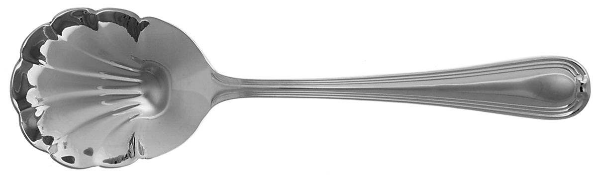 Woodbury (Stainless) Solid Shell Casserole Spoon by Reed & Barton-1