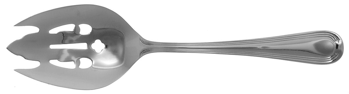 Woodbury (Stainless) Pierced Vegetable Serving Spoon by Reed & Barton-1