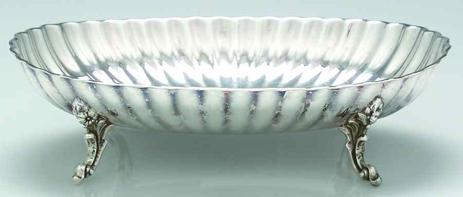 191 (Silverplate, Hollowware) Plated Footed Bon Bon Bowl by Reed & Barton-1