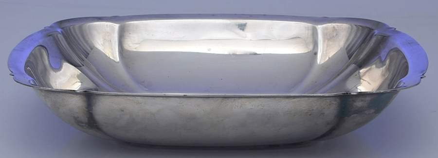 Shannon (Silverplate, Hollowware) Square Silverplate Vegetable Bowl by Reed & Barton-1