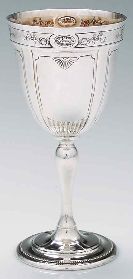 Sir Galahad (Silverplate, Hollowware) Water Goblet by Reed & Barton-1