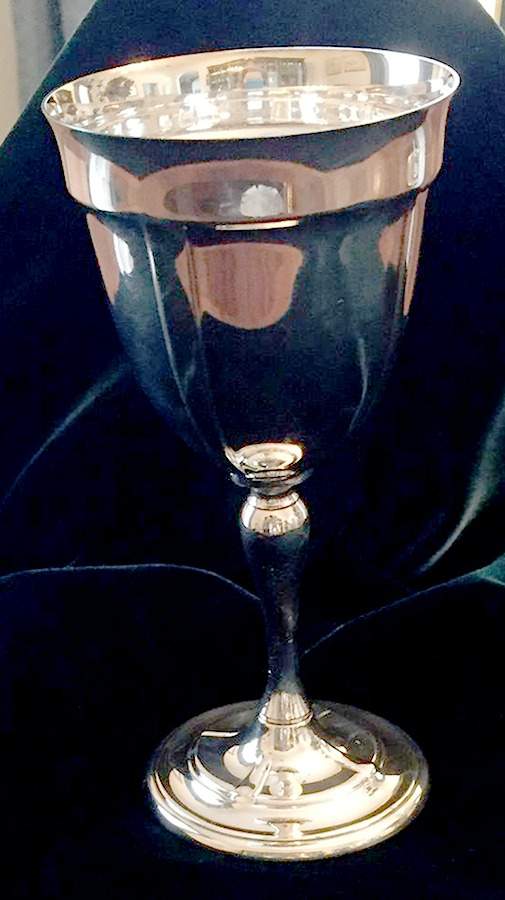 Sir Lancelot (Silverplate, Hollowware) Water Goblet by Reed & Barton-1