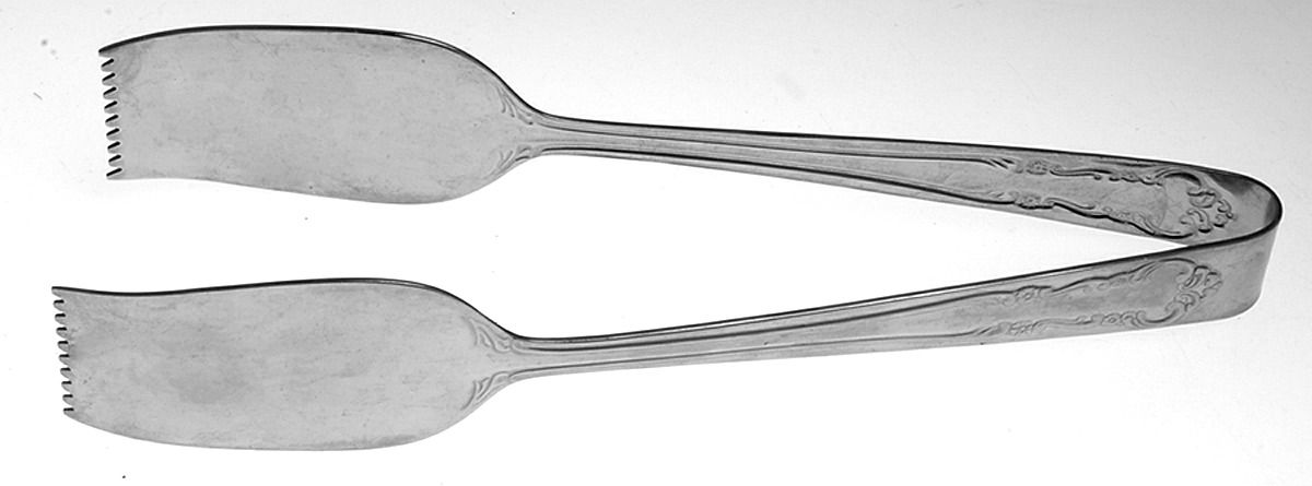 Brunswick (Stainless) 1-Piece Salad Tongs by Reed & Barton-1