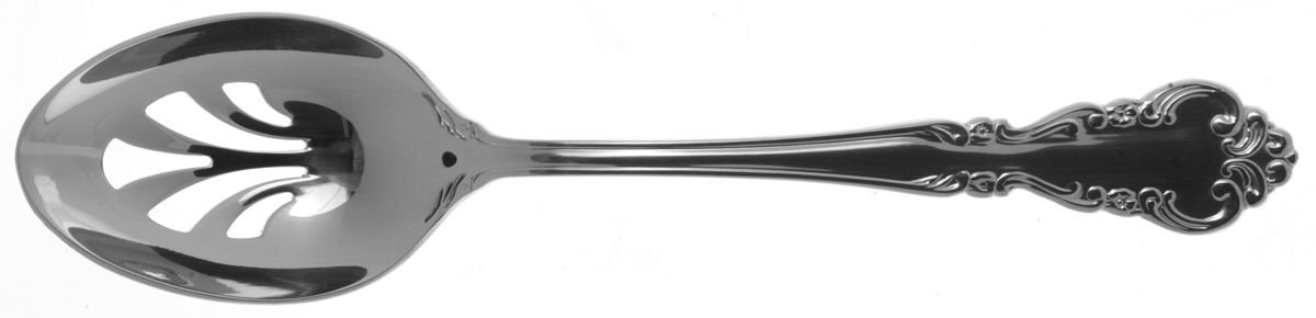 Brunswick (Stainless) Pierced Tablespoon (Serving Spoon) by Reed & Barton-1