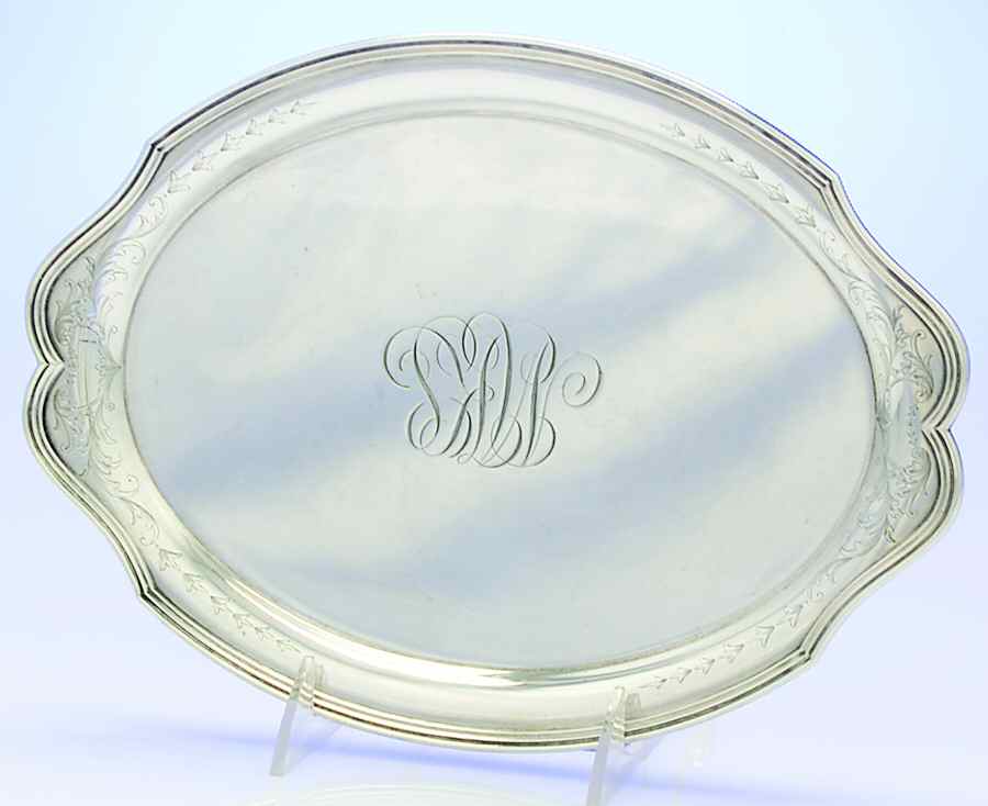 160 (Sterling, Hollowware) Sterling Rectangular Tray by Reed & Barton-1