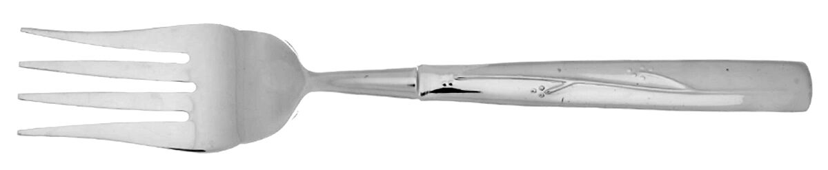Fiori (Stainless) Cold Meat Fork Large, Stainless Tines HC by Reed & Barton-1