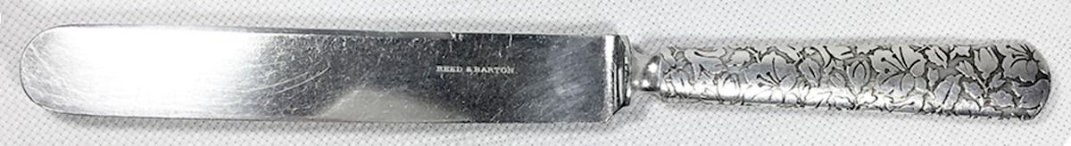 Brocade (Silverplate, 1870) Blunt Solid Knife with Bolster by Reed & Barton-1