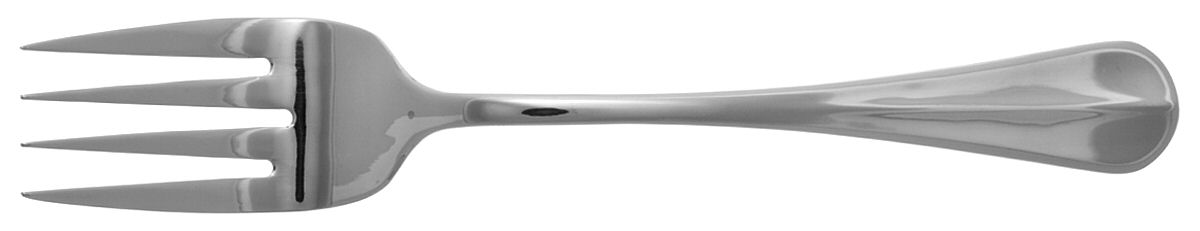 Americana (Stainless) Large Solid Cold Meat Serving Fork by Retroneu-1