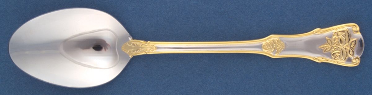 Old Country Roses (Stnls, Gold Acct) Place/Oval Soup Spoon by Royal Albert-1