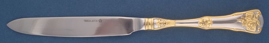 Old Country Roses (Stnls, Gold Acct) New French Hollow Knife by Royal Albert-1